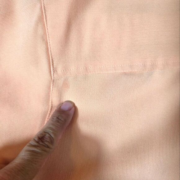 Cubavera Women’s XXL Peach Button-Down Blouse Short Sleeve - Picture 7 of 15